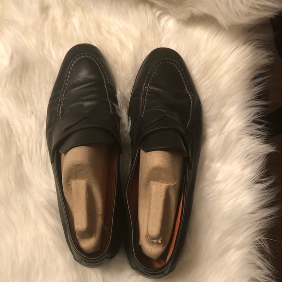 Santoni Goodyear Nubuck Penny Loafers Men’s 8.5 main image 5